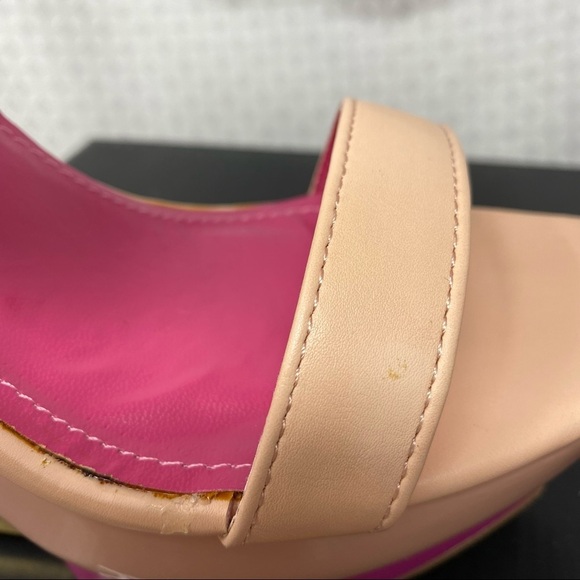 Shoe republic LA GAL pink gold platform heels - Picture 13 of 15